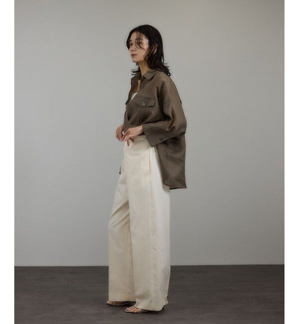 SALON adam et rope'「シアーリネンスキッパードルマンシャツ」|シャツ・ブラウス|