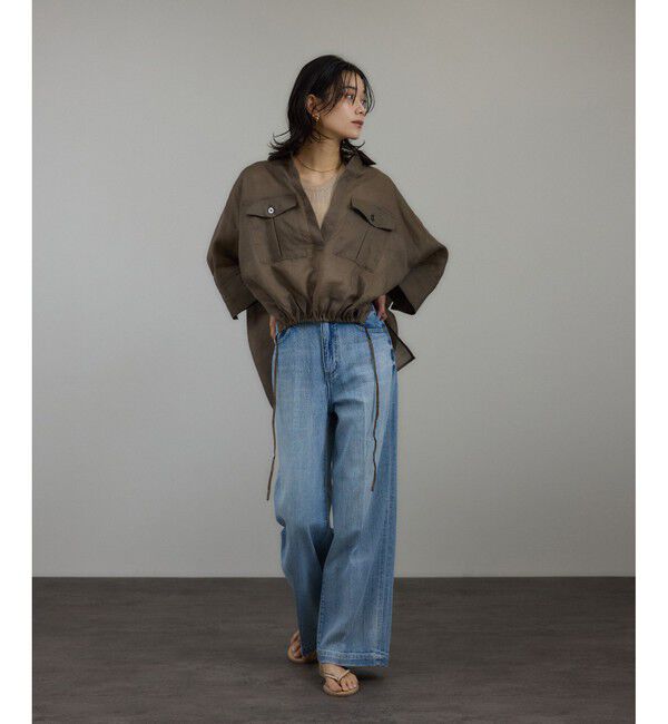 SALON adam et rope'「シアーリネンスキッパードルマンシャツ」|シャツ・ブラウス|