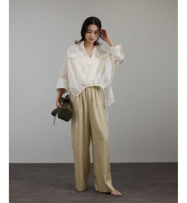 SALON adam et rope'「シアーリネンスキッパードルマンシャツ」|シャツ・ブラウス|