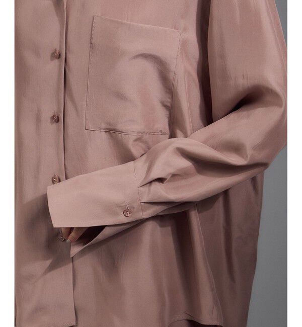 SALON adam et rope'「[25AW]GENTLE SILK オープンカラーシャツ / セットアップ対応・洗える」|シャツ・ブラウス|