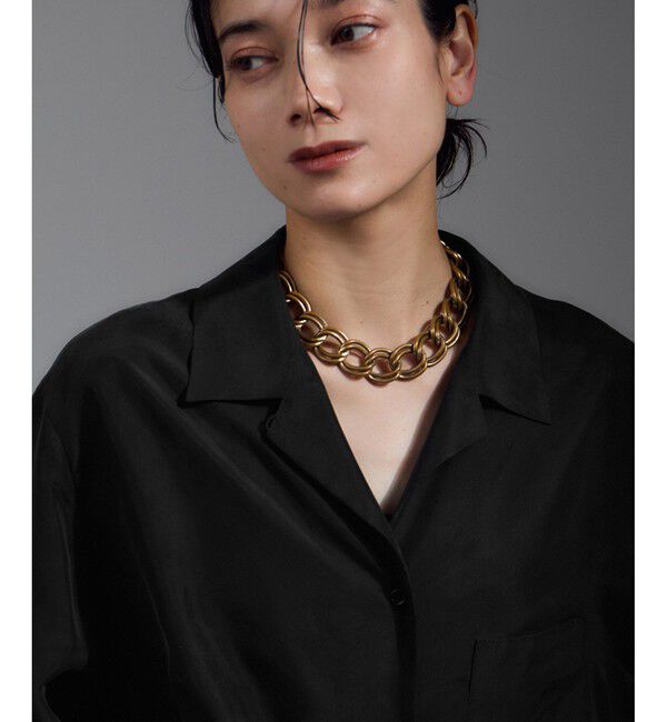 SALON adam et rope'「[25AW]GENTLE SILK オープンカラーシャツ / セットアップ対応・洗える」|シャツ・ブラウス|