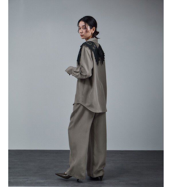 SALON adam et rope'「[25AW]GENTLE SILK オープンカラーシャツ / セットアップ対応・洗える」|シャツ・ブラウス|