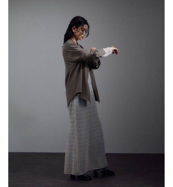 SALON adam et rope'「[25AW]GENTLE SILK オープンカラーシャツ / セットアップ対応・洗える」|シャツ・ブラウス|