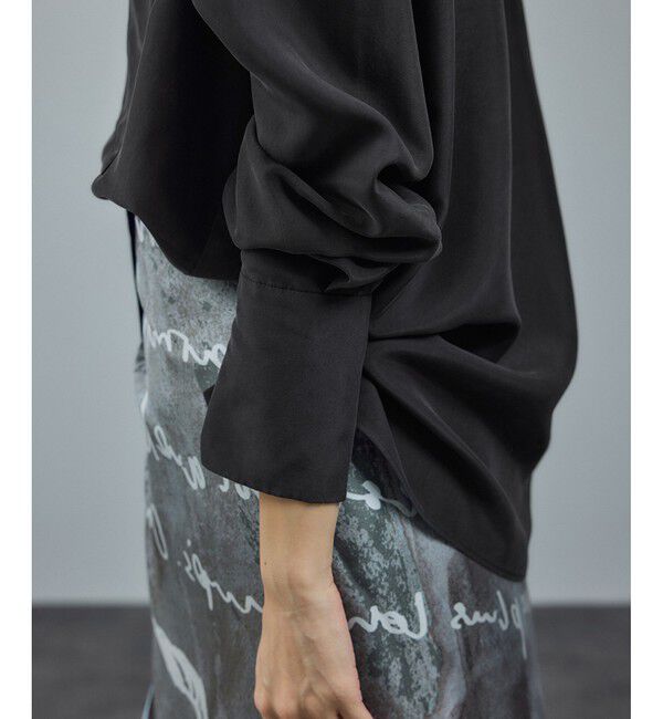 SALON adam et rope'「[25AW]GENTLE SILK オープンカラーシャツ / セットアップ対応・洗える」|シャツ・ブラウス|