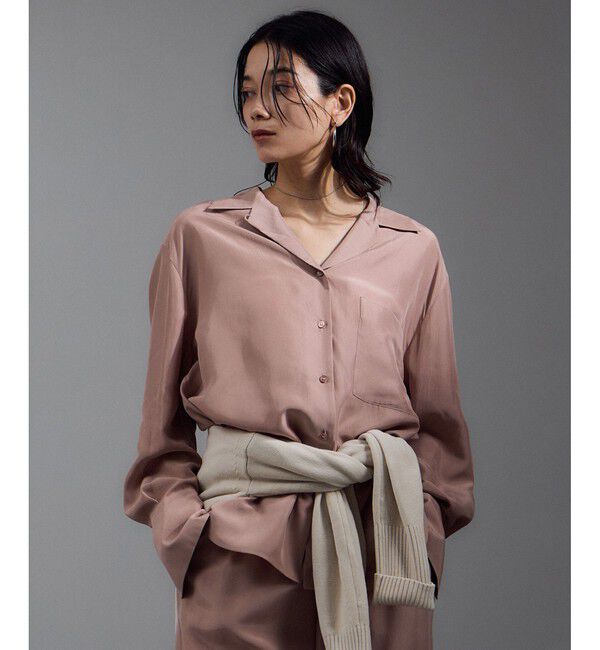 SALON adam et rope'「[25AW]GENTLE SILK オープンカラーシャツ / セットアップ対応・洗える」|シャツ・ブラウス|