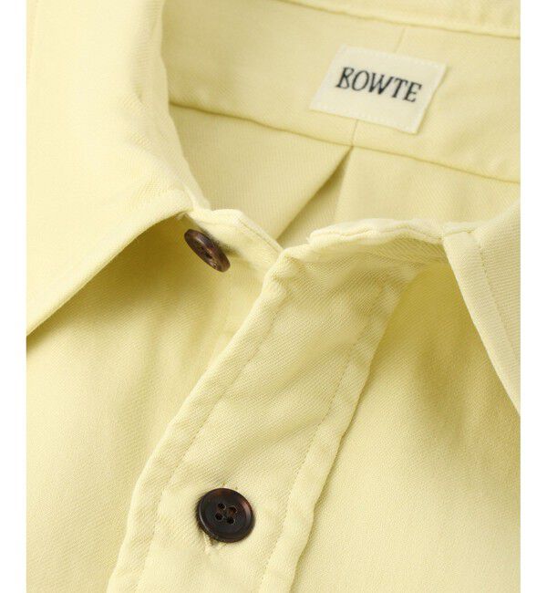 SALON adam et rope'「【BOWTE（バウト）】FINE COUNT COTTON PIECE DYE ボウタイシャツ」|シャツ・ブラウス|