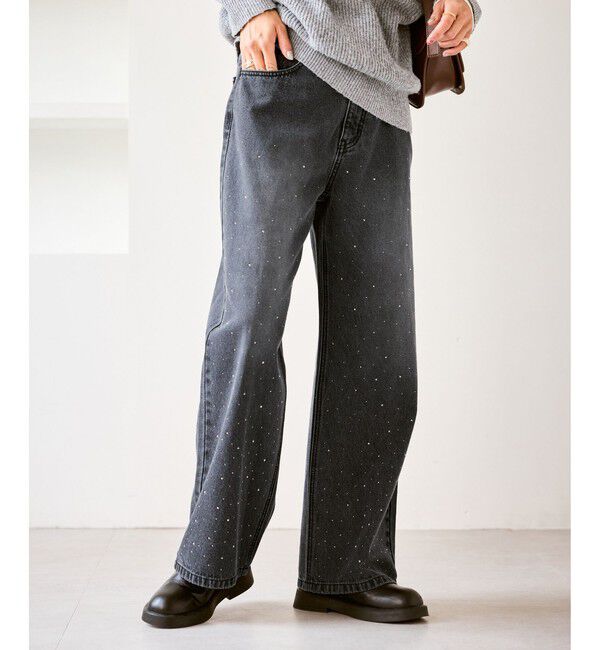 Rope&rsquo;Picnic「キラキラビジューデニム」|デニム|