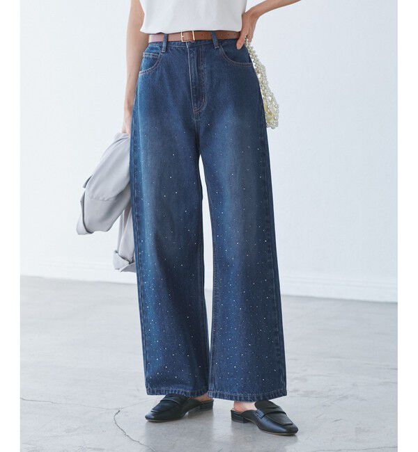 Rope&rsquo;Picnic「キラキラビジューデニム」|デニム|