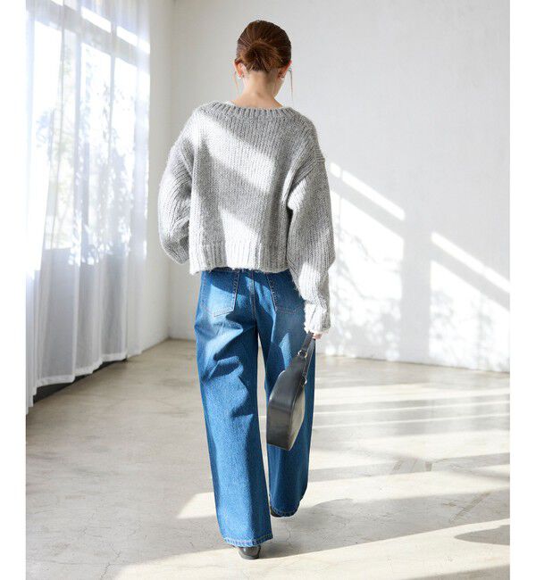 Rope&rsquo;Picnic「ラメリリーショートニットプルオーバー」|ニット・セーター|