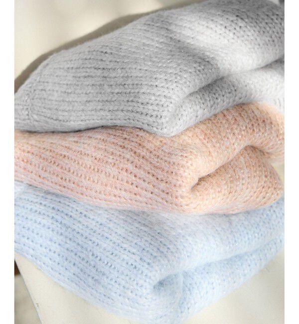 Rope&rsquo;Picnic「ラメリリーショートニットプルオーバー」|ニット・セーター|