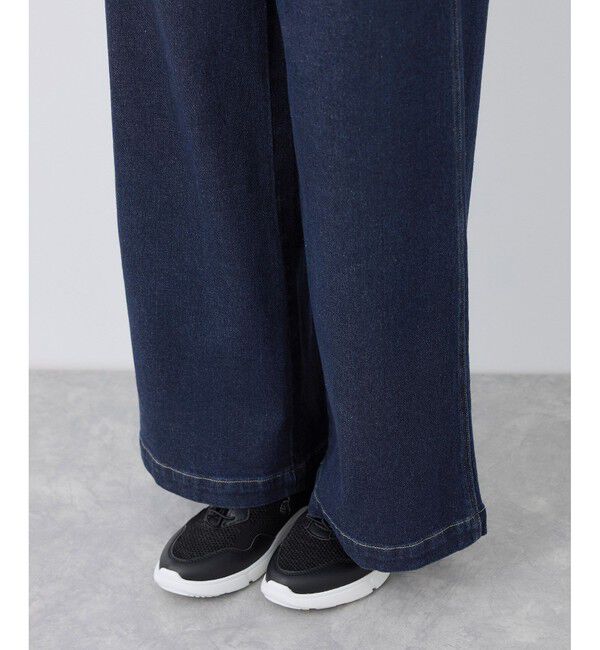 Rope&rsquo;Picnic「【ウエスト革命デニム】ウエストシェイプデニムワイドパンツ」|デニム|