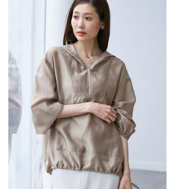 Rope&rsquo;Picnic「【emur/エミュール】エアリーローンアノラックパーカー」|ブルゾン・スタジャン|