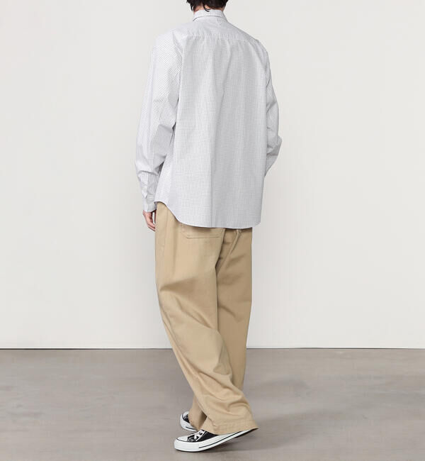 DANTON「DANTON | コットンタイプライター 長袖ワークシャツ MEN」|シャツ・ブラウス|