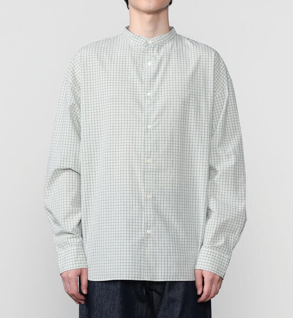 ORCIVAL「ORCIVAL | コットンワッシャー バンドカラーシャツ MEN」|シャツ・ブラウス|