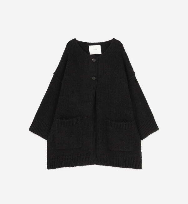  「eunoia | ロング ニットカーディガン WOMEN」|テーラードジャケット|