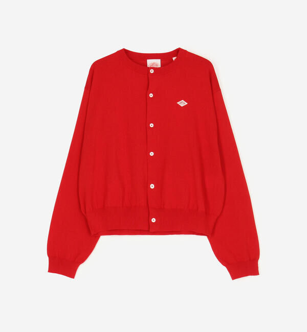 DANTON「DANTON | ジャージーニット クルーネック長袖カーディガン WOMEN」|ニット・セーター|