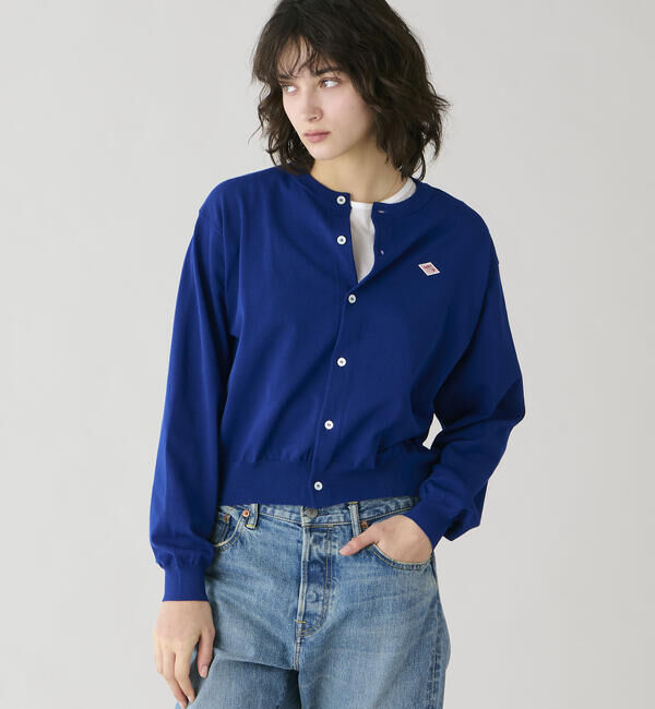 DANTON「DANTON | ジャージーニット クルーネック長袖カーディガン WOMEN」|ニット・セーター|