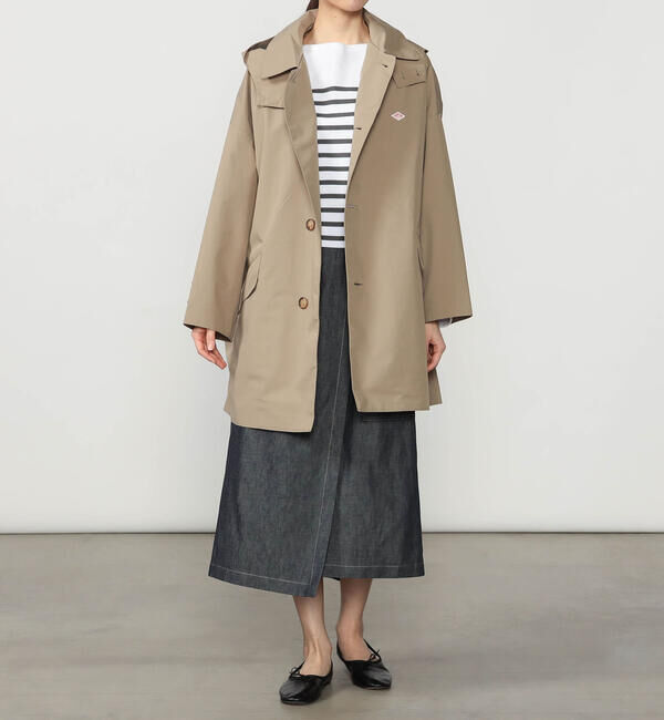 DANTON「DANTON | 3レイヤークロス ショートバルマカーンコート WOMEN」|ダッフルコート|