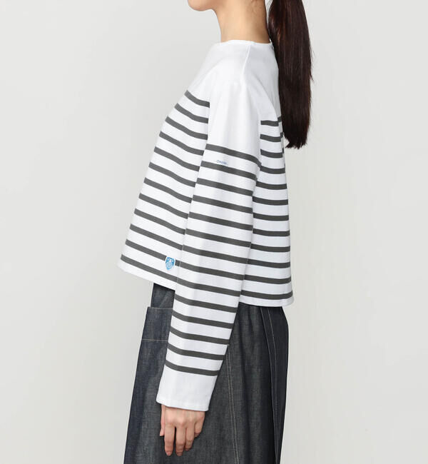 ORCIVAL「ORCIVAL | ラッセル ボートネッククロップドTシャツ WOMEN」|Tシャツ・カットソー|