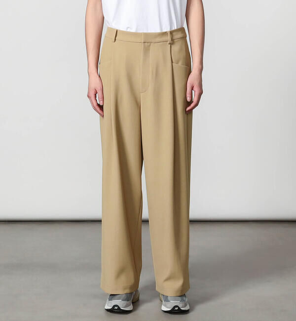 GYMPHLEX「Gymphlex | タック ワイドイージーパンツ MEN」|チノ|