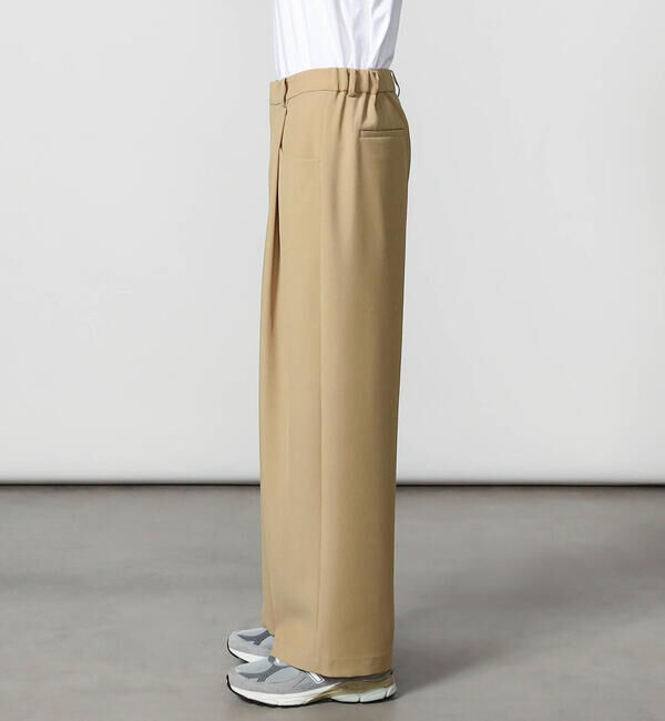 GYMPHLEX「Gymphlex | タック ワイドイージーパンツ MEN」|チノ|