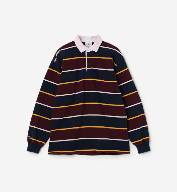  「BARBARIAN | 〈別注〉コットン フェードラグビーシャツ MEN」|Tシャツ・カットソー|BROWN系1