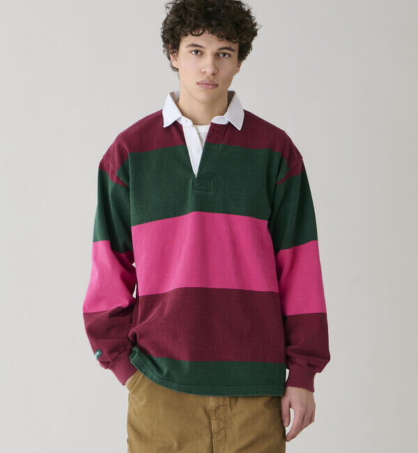  「BARBARIAN | 〈別注〉コットン フェードラグビーシャツ MEN」|Tシャツ・カットソー|