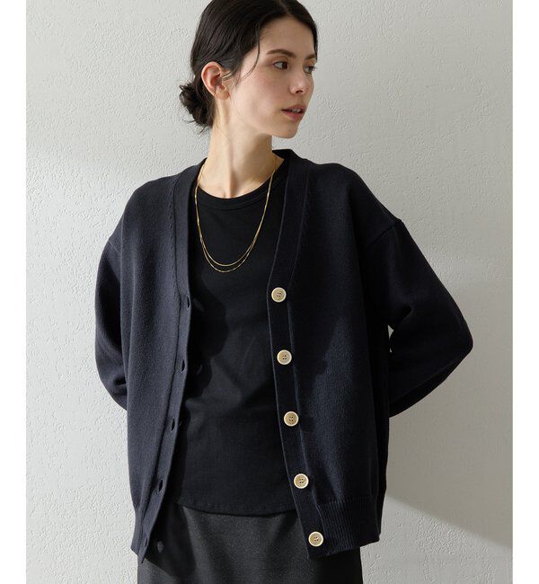  「ボタンカーディガン」|ニット・セーター|