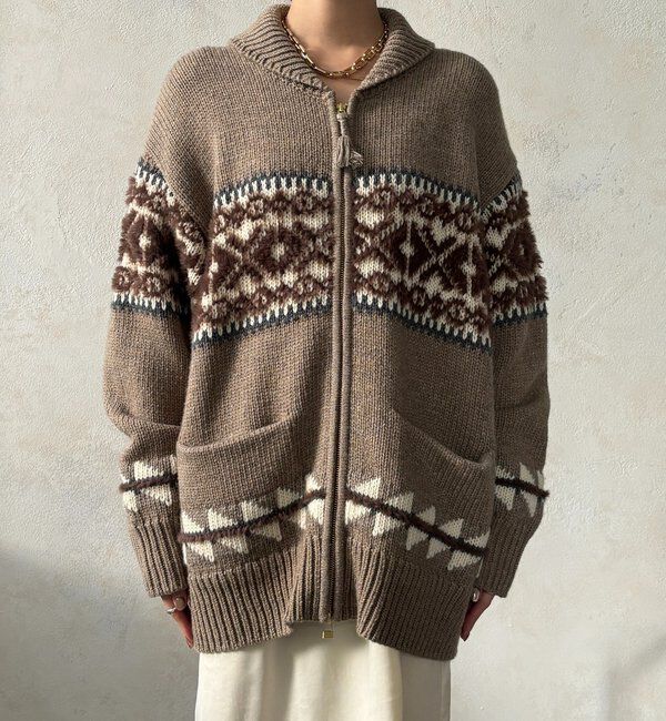  「ノルディックジップカーディガン」|ニット・セーター|