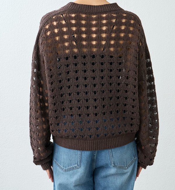  「予約【夏まで使える】透かし編みカーディガン」|カーディガン|