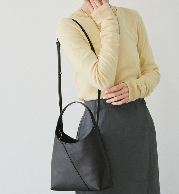  「スムースレザー2WAYミニトートバッグ」|トートバッグ|ブラック