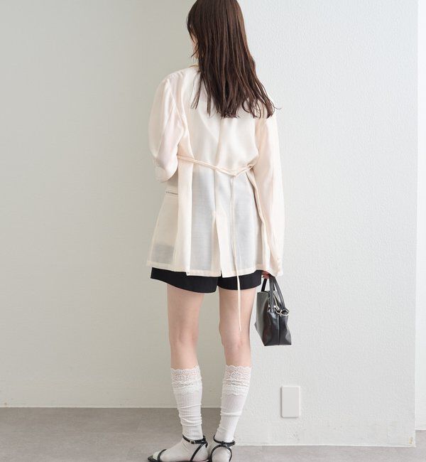 「ベルト付きシアージャケット」|その他|