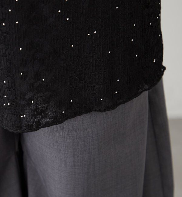  「シャイニーレースタンクワンピ」|Tシャツ・カットソー|