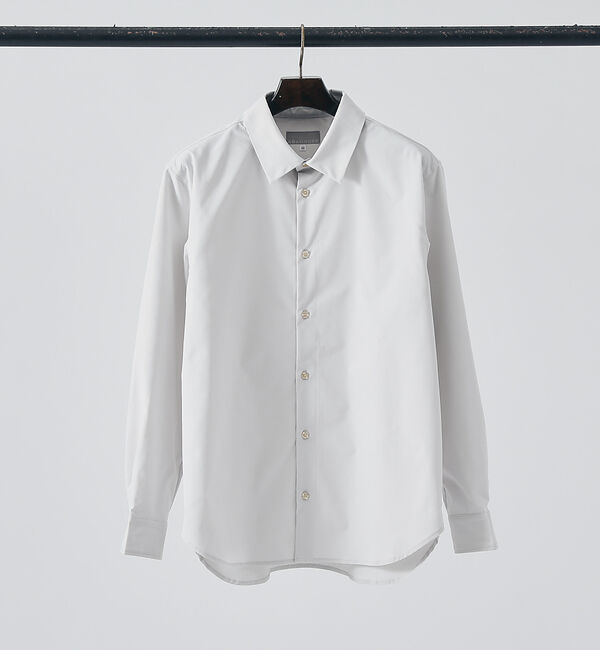 ABAHOUSE「【ナチュラルストレッチ】リラックス レギュラーカラー シャツ / シャツブルゾン」|シャツ・ブラウス|オフホワイト