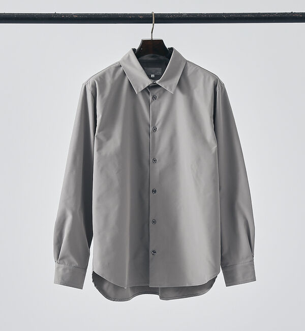 ABAHOUSE「【ナチュラルストレッチ】リラックス レギュラーカラー シャツ / シャツブルゾン」|シャツ・ブラウス|モカ