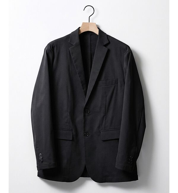 ABAHOUSE「【セットアップ対応】COOL DRY TOUCH ジャケット /接触冷感 /吸水」|テーラードジャケット|ブラック