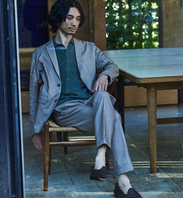 ABAHOUSE「【セットアップ対応】COOL DRY TOUCH ジャケット /接触冷感 /吸水」|テーラードジャケット|