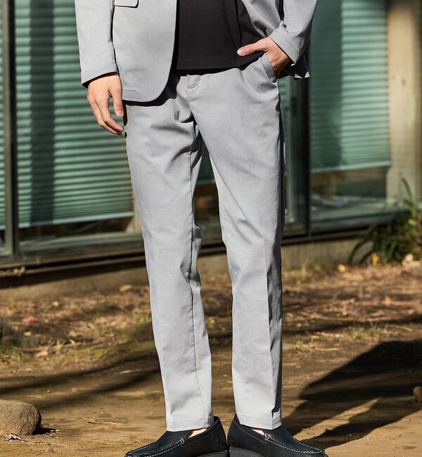 ABAHOUSE「【セットアップ対応】COOL DRY TOUCH イージースラックス /接触冷感」|スラックス|