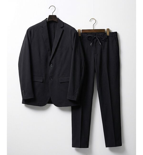 ABAHOUSE「【上下2点SET】COOL DRY TOUCH セットアップ/スーツ ジャケット」|スーツ|ブラック