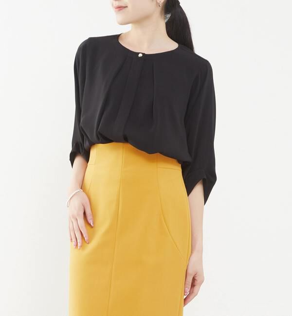 TIARA「《WEB限定カラーあり》2wayドルマンスリーブブラウス」|シャツ・ブラウス|ブラック