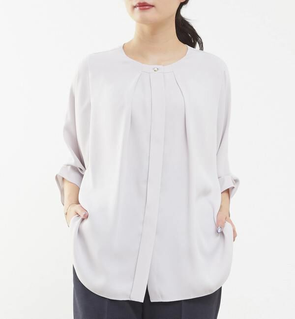 TIARA「《WEB限定カラーあり》2wayドルマンスリーブブラウス」|シャツ・ブラウス|グレージュ