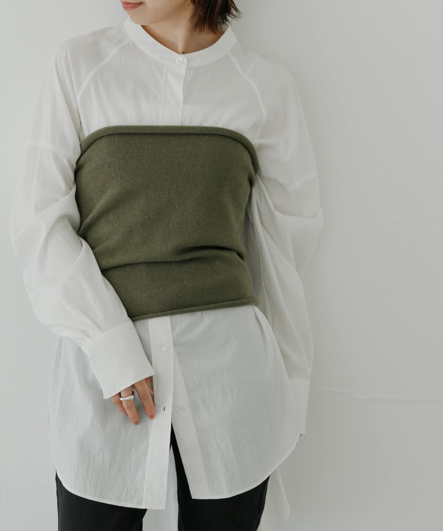 URBAN RESEARCH「ウールカシミヤニットビスチェ」|その他|カーキ