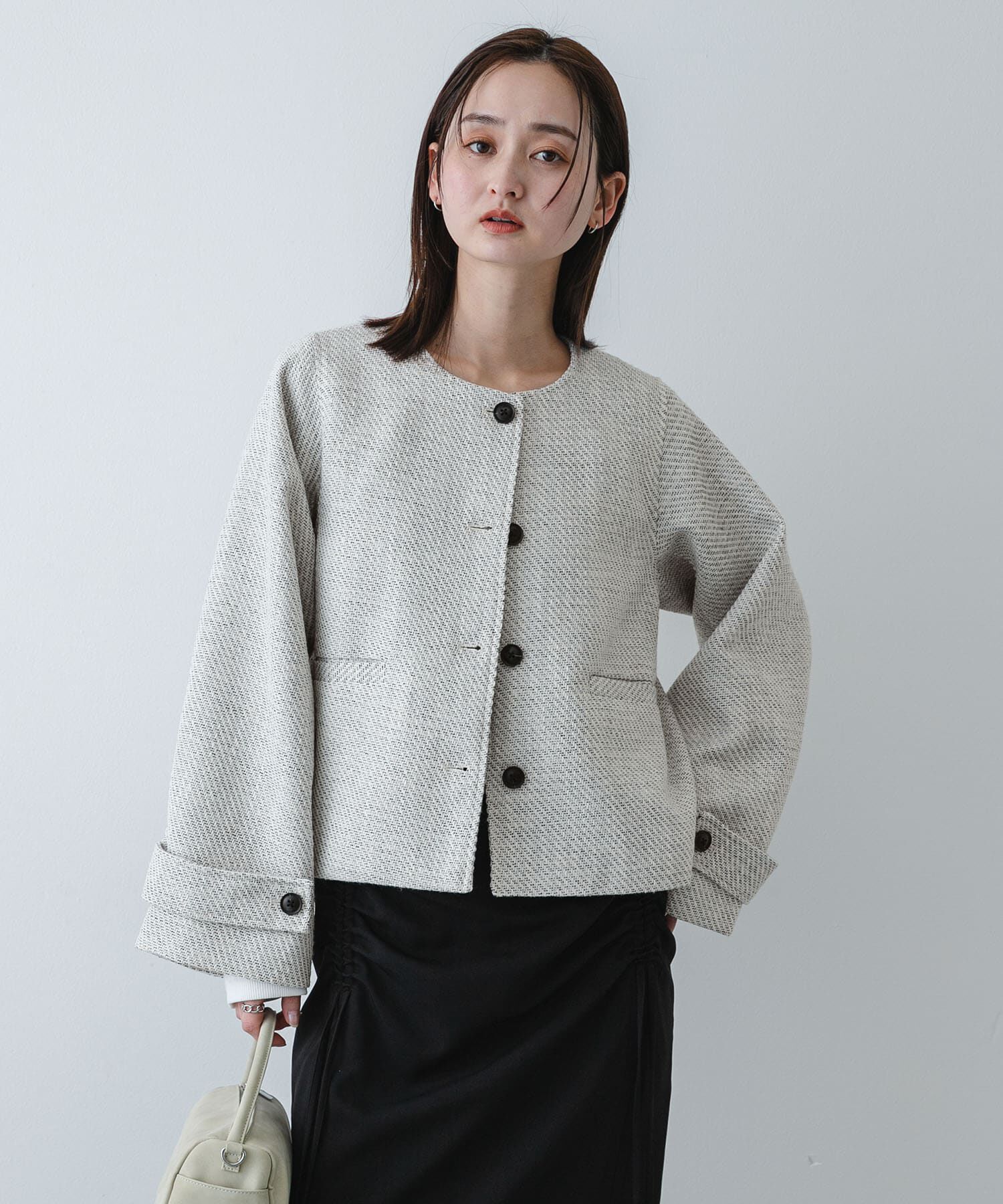 SENSE OF PLACE by URBAN RESEARCH「ツイードノーカラージャケット」|ノーカラージャケット|