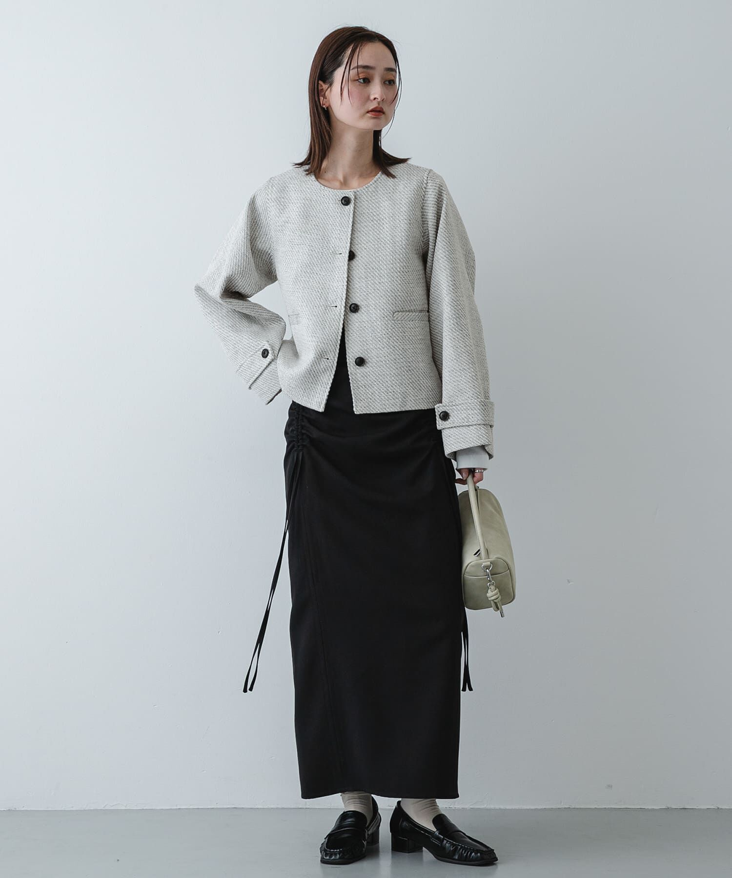 SENSE OF PLACE by URBAN RESEARCH「ツイードノーカラージャケット」|ノーカラージャケット|