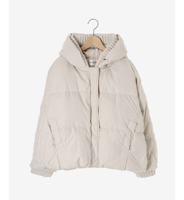  「プリーツレイヤードフードショートダウン」|ダウン|