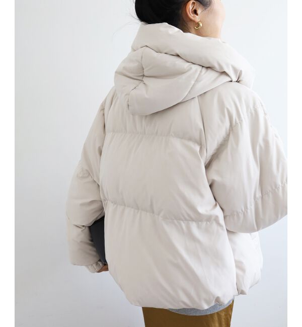  「プリーツレイヤードフードショートダウン」|ダウン|