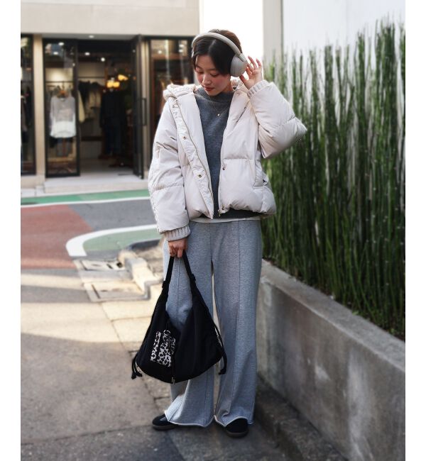  「プリーツレイヤードフードショートダウン」|ダウン|