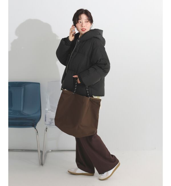  「プリーツレイヤードフードショートダウン」|ダウン|