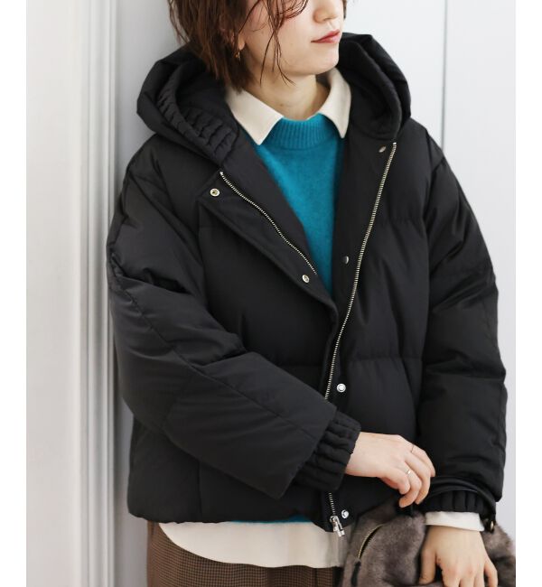  「プリーツレイヤードフードショートダウン」|ダウン|