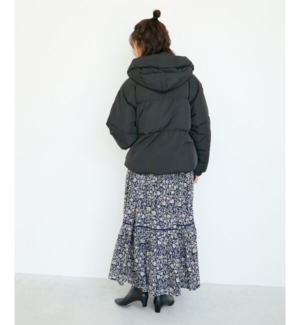  「プリーツレイヤードフードショートダウン」|ダウン|